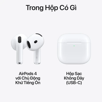 Airpods 4 Mới Nguyên Hộp - Bản Chống Ồn | Chính hãng Apple Airpods 4 Mới Nguyên Hộp - Bản Chống Ồn | Chính hãng Apple