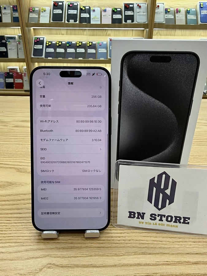 Iphone 15 Pro Max 256GB like new 98.5% 53595 Iphone 15 Pro Max 256GB like new 98.5% 53595