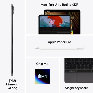 Ipad Pro M4 2024 13in 256GB Bản Wifi Mới Nguyên Hộp Ipad Pro M4 2024 13in 256GB Bản Wifi Mới Nguyên Hộp