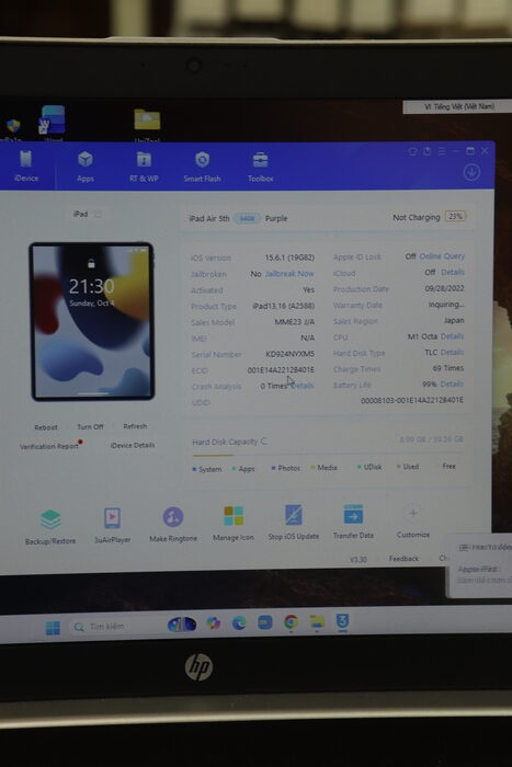 Ipad Air 5 M1 2022 10.9in 64GB Like New 99%. NYXM5 Ipad Air 5 M1 2022 10.9in 64GB Like New 99%. NYXM5